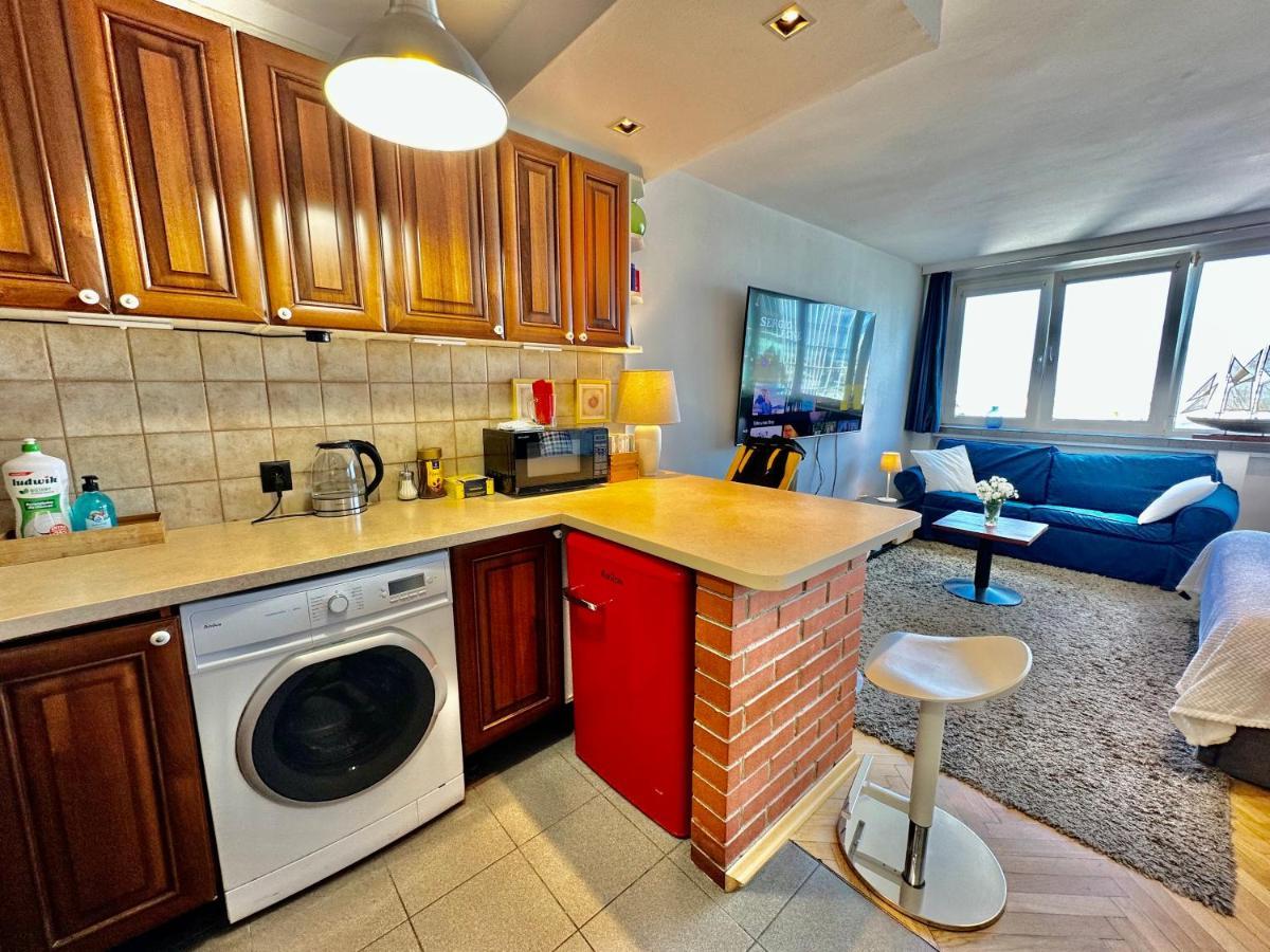 Super Apartament White Warszawa 2X Metro Scisle Centrum Wifi 300 Mbs New المظهر الخارجي الصورة