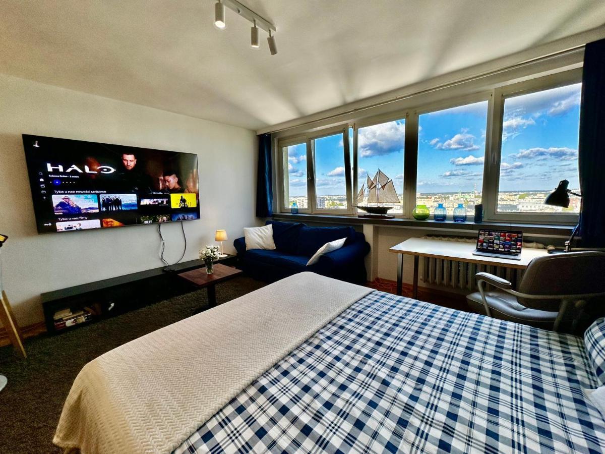 Super Apartament White Warszawa 2X Metro Scisle Centrum Wifi 300 Mbs New المظهر الخارجي الصورة