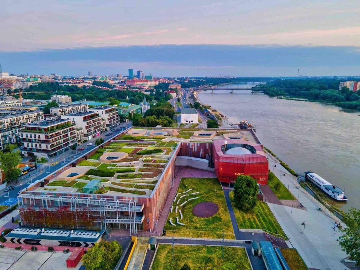 Super Apartament White Warszawa 2X Metro Scisle Centrum Wifi 300 Mbs New المظهر الخارجي الصورة