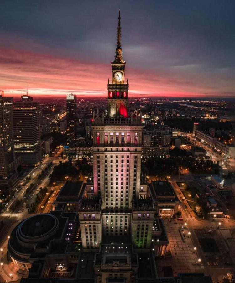 Super Apartament White Warszawa 2X Metro Scisle Centrum Wifi 300 Mbs New المظهر الخارجي الصورة
