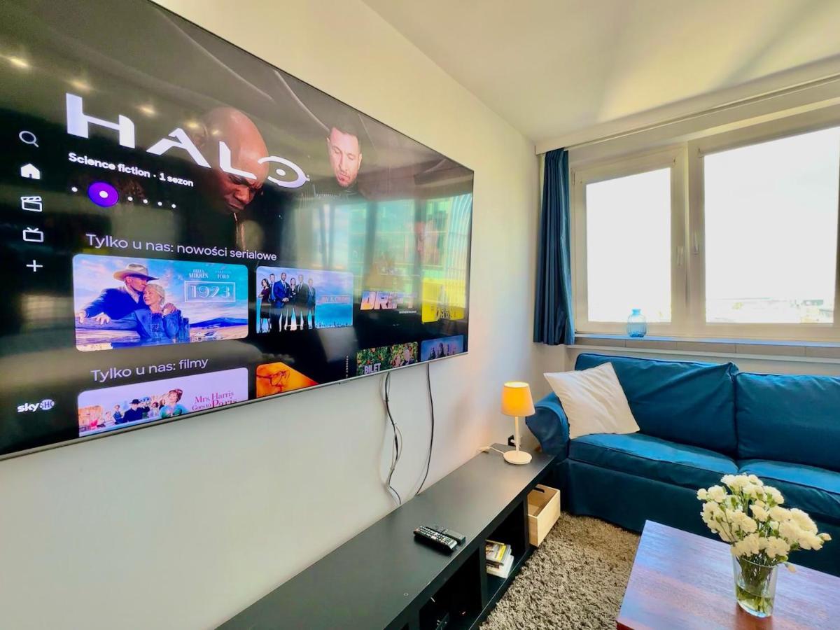 Super Apartament White Warszawa 2X Metro Scisle Centrum Wifi 300 Mbs New المظهر الخارجي الصورة